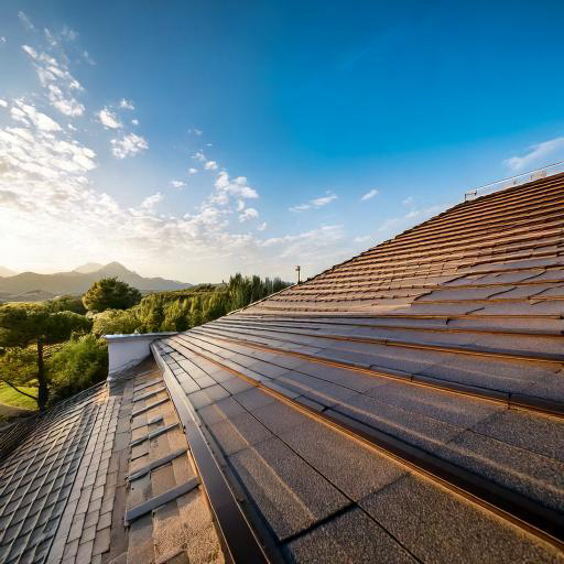 tejado con cielo al fondo